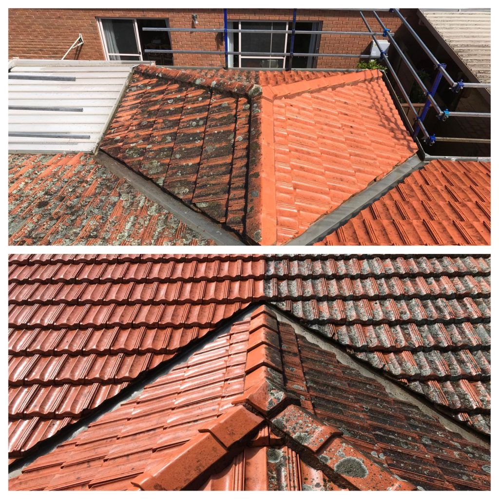 Home 5 Terracotta hip and valley before and after a Royce Roofing restoration