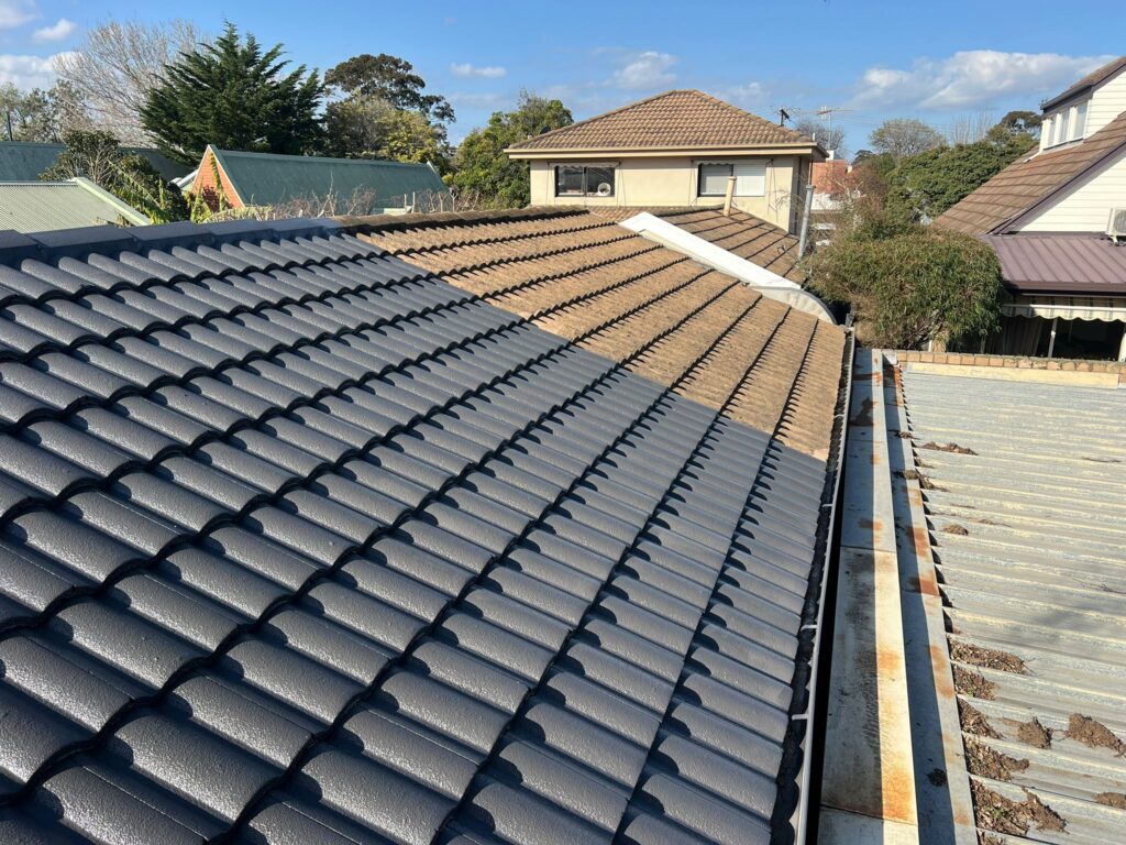 Concrete Roof Tiles Melbourne 2 Newly restored concrete tile roof